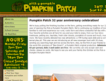 Tablet Screenshot of pickapumpkin.com